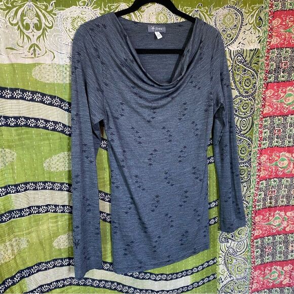 Ibex Gray Merino Wool Diana Cowl Neck Sweater Size Small - Picture 9 of 15